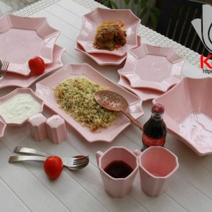 سرویس غذا خوری دو نفره کارن صورتی 00106603 (temporary 2)