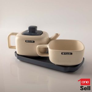 قوری و فنجان تک نفره رنگی 001120 (2-3)