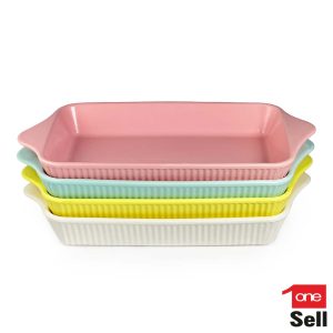 تابه مستطیل وان سل بزرگ رنگی مات 00381 (2-1)