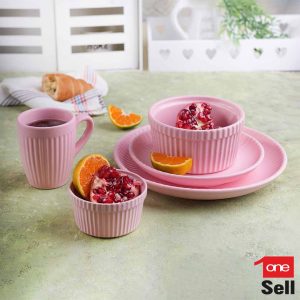 سرویس تک نفره وان سل صورتی مات 0010710222 (1-1)