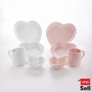 ست ایکیا سفید صورتی 305182 (2-1)