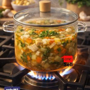 قابلمه پيرکس درب چوبي 2600 ميل