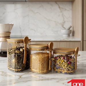 بانکه پيرکس قاشق دار درچوبي کوچک